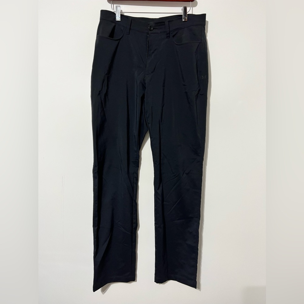 Mens Under Armour Loose black stretch coupe lache suelto  pants 32x34